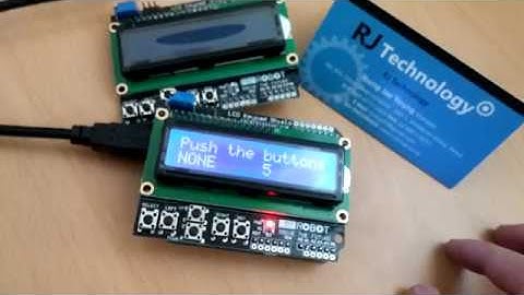 Arduino 1602 LCD Keypad Shield LCD 출력 및  키버튼 테스트