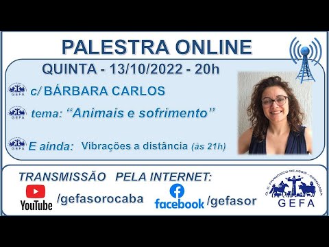 Assista: Bate-papo online - c/ B�?RBARA CARLOS (13/10/2022)