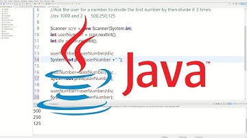 Divide user input in Java / How to Tutorial