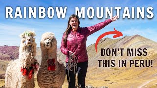 WHAT IT'S LIKE TO VISIT THE RAINBOW MOUNTAINS // PERU TRAVEL VLOG