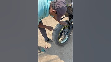 Z900 Tyre Puncture #z900 #ninja #tyre