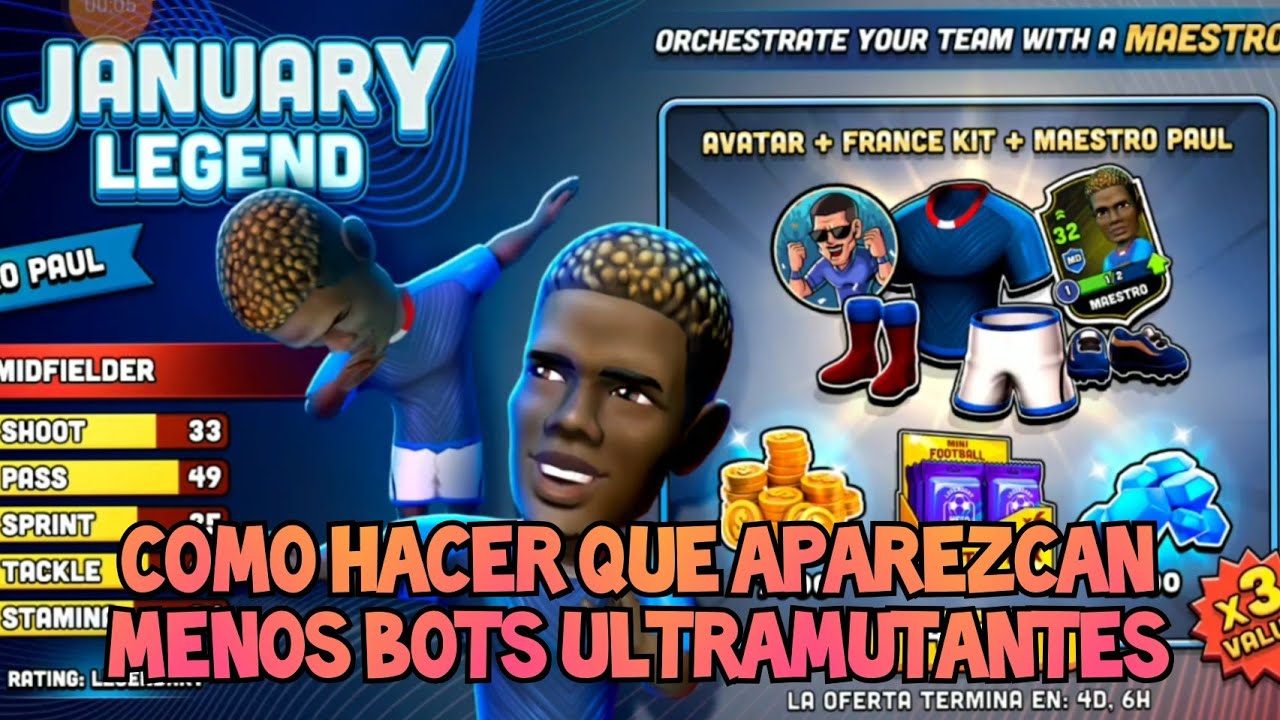 Mini Football Bot Mini Football: Como hacer que aparezcan menos Bots Ultramutantes - YouTube
