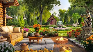 Summer Garden Magical Ambience | Peaceful Music with Nature Sounds & Calming Morning Bird to Relax