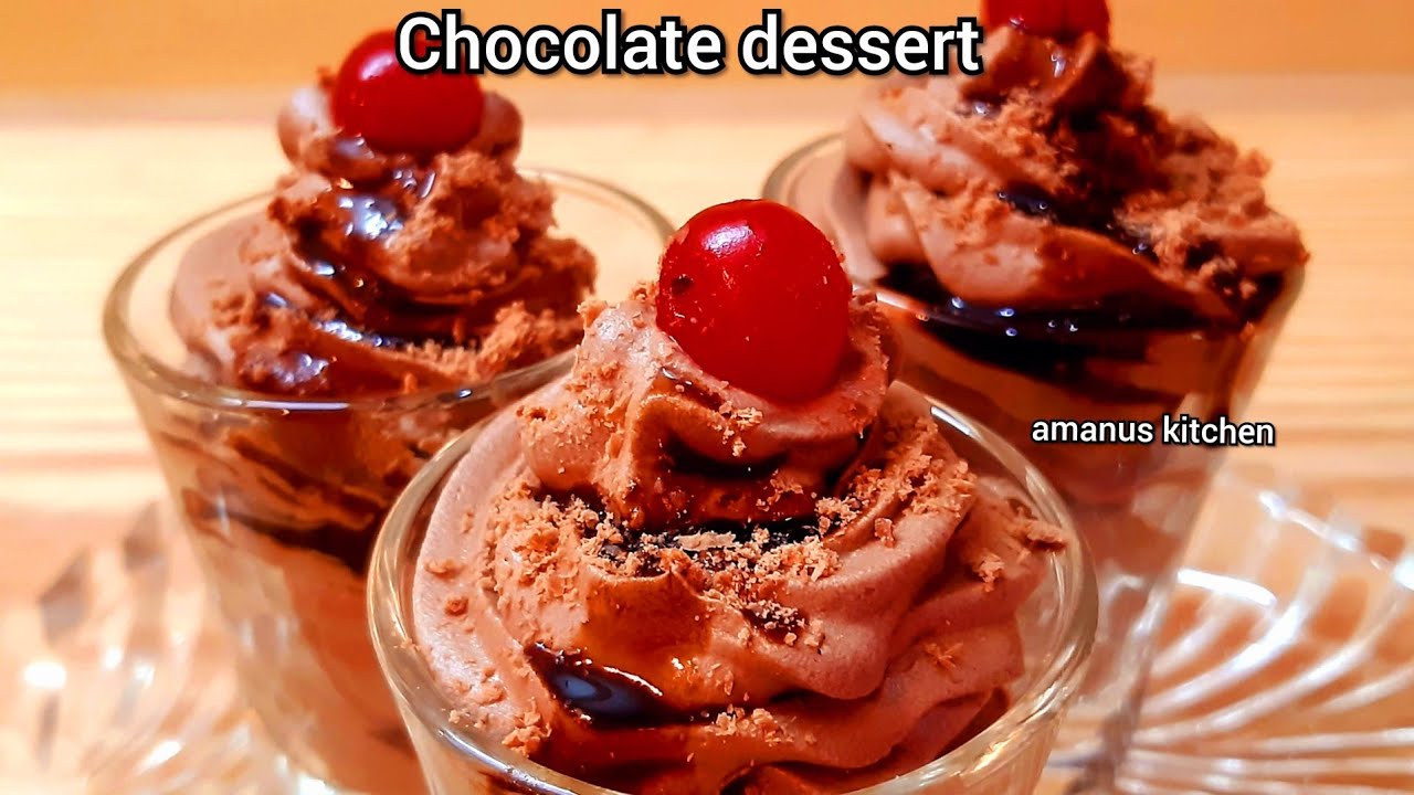 2 ingredient chocolate dessertchocolate mousse shotschocolate dessert dessert recipe easy