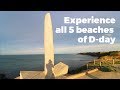 All 5 Normandy beaches (Sword, Juno, Gold, Omaha & Utah) - Travel Vlog Day #110