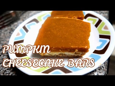 pumpkin cheesecake bars recipe