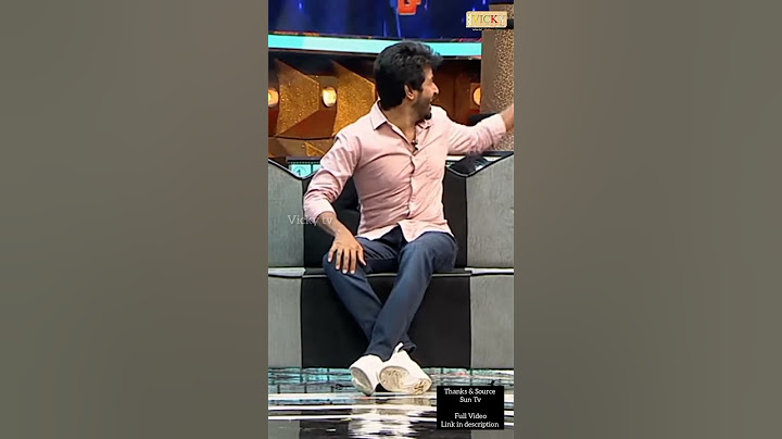 SivaKarthikeyan Fun on Sun tv show #sivakarthikeyan #Sk