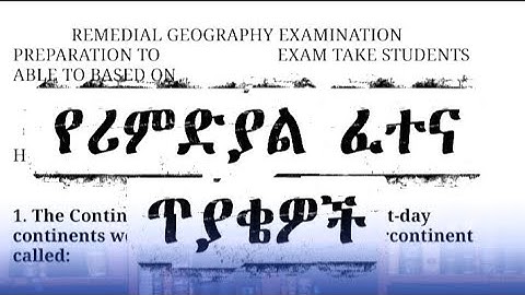 Geography Unit Two Remedial #exampreparation #geographyexam 