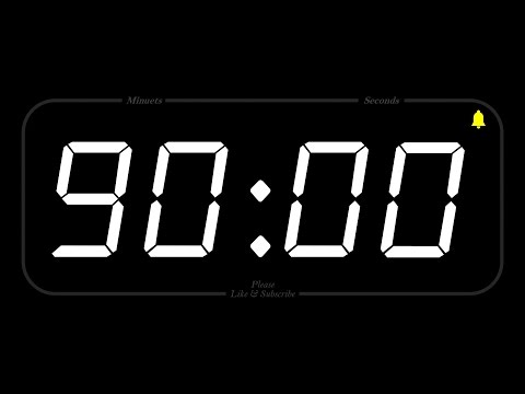 90 MINUTE - TIMER & ALARM - 1080p - COUNTDOWN