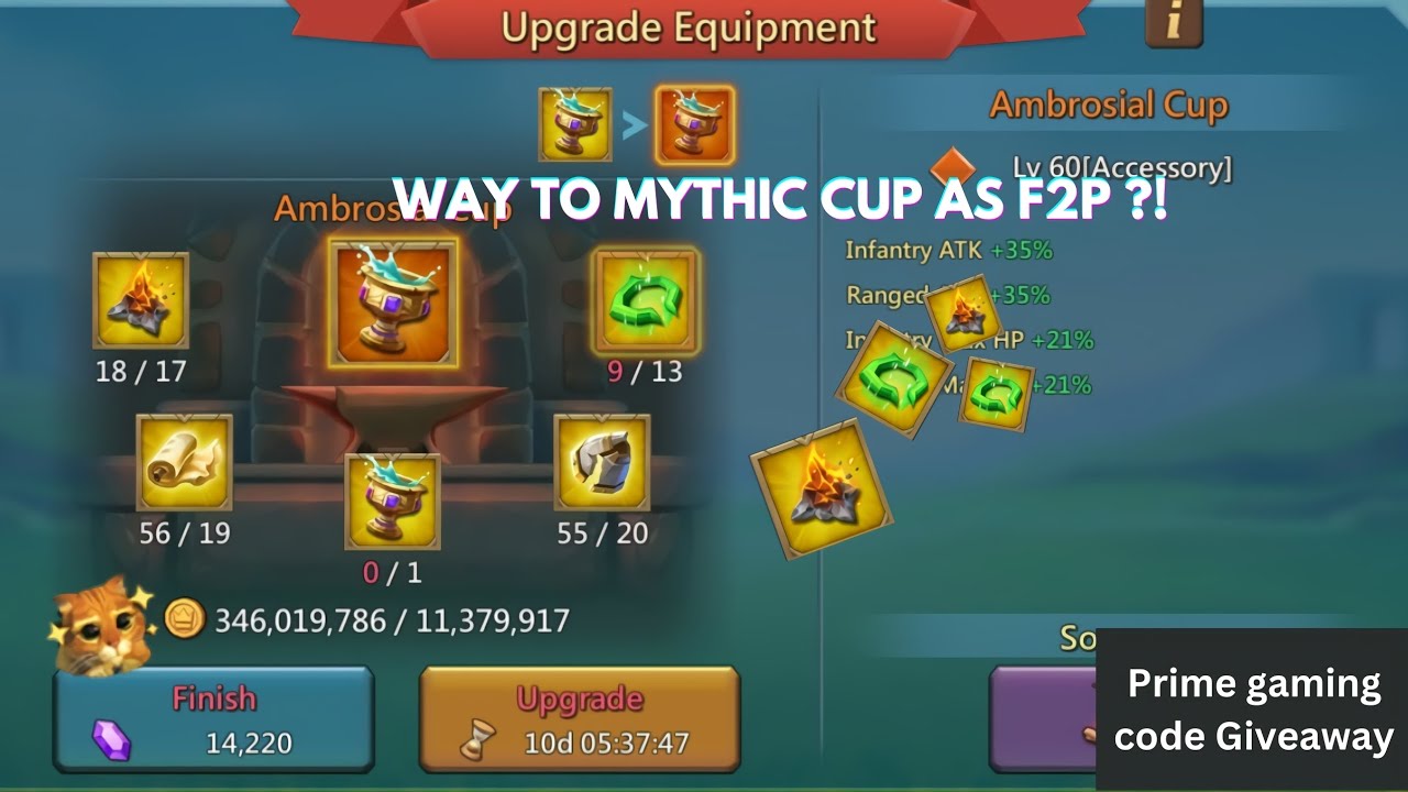 Lords mobile - Way to mythic cup as F2P || Creator turf rewards + Prime ...