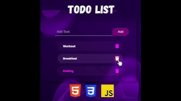 Create a To-Do List App Using HTML CSS And JavaScript in 10min (The video now is on the channel)