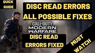 Call Of Duty Modern Warfare Disc read error [5.0]: 