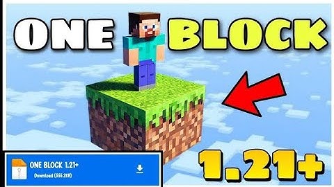 😱One Block Map For Minecraft Pe 1.21/1.21.60 | New One Block MCPE 1.21.60