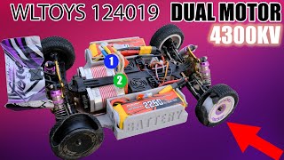 💥Upgrade Wltoys 124019 With Dual Motor 3650 4300Kv🔥🔥🔥