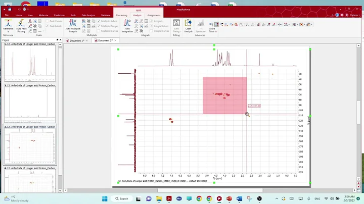 2D NMR HSQC, HMBC and DOSY NMR application -Part 2