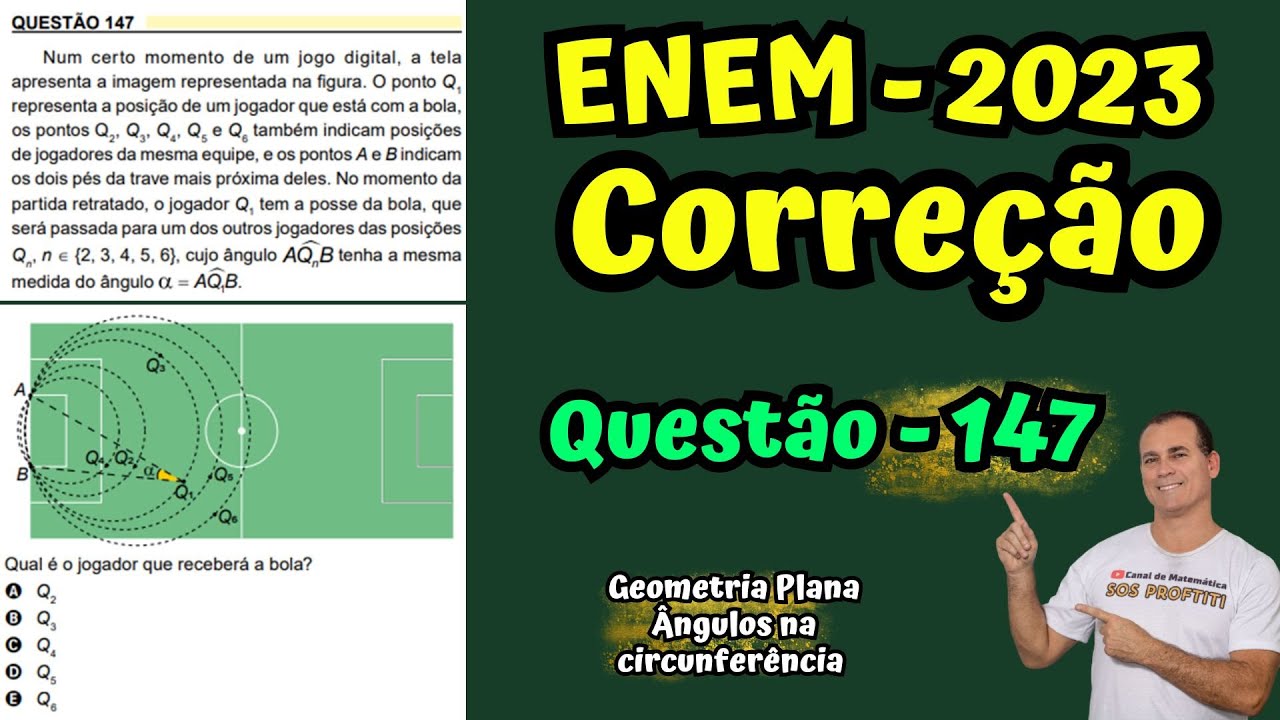 ENEM 2023 - Questão 147 - Num certo momento de um jogo digital, a tela ...