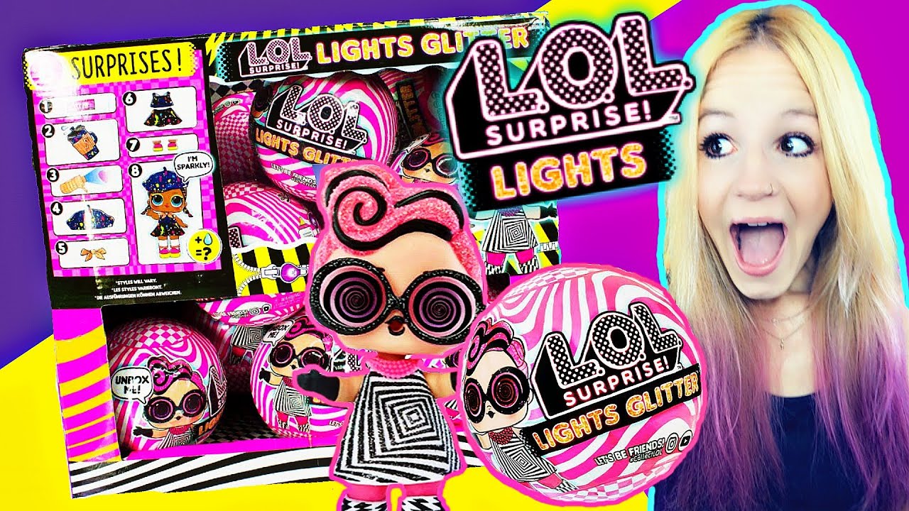 L.O.L SURPRISE Glitter Lights Doll 🤩 unboxing LOL Surprise NEON Serie ...