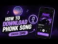✨ How to download phonk song under 5mb🤯 || #aesthetic #lyrics #viral #@S_cloudyymoon