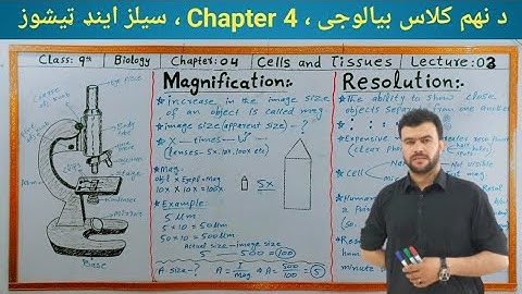 Magnification and Resolution class 9 biology chapter 4 | Cells and Tissues | sabar khan lectures