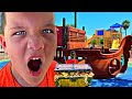 PIRATE PRETEND PLAY! Caleb Finds Chocolate Gold Coins TREASURE and Surprise Egg at Beach Playground