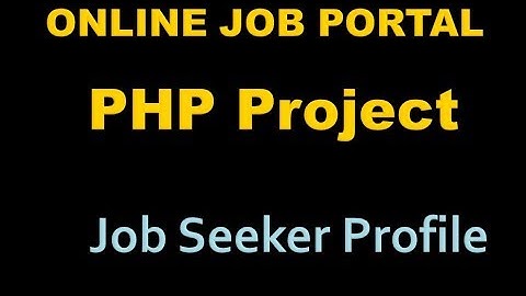 Online Job Portal Project In PHP - Php Project Tutorial (Hindi) - 27