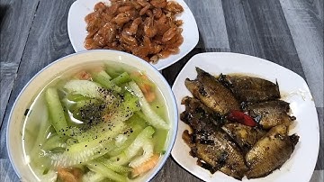 Bữa Cơm Sáng Đơn Giản Cá Rô Kho Tiêu Ăn Với Canh Bí Đau Và Tép Rang #buacomquenha 