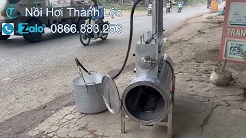 Lò hơi chuyên đốt củi Sục Nấu Đậu Phụ siêu nhanh hiện đại và siêu tiết kiệm củi