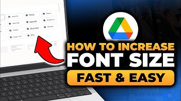 How To Increase Font Size in Google Drive (100% WORKS) | FAST & EASY | NO Yapping, To The Point!