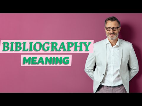 Bibliography | Definition of bibliography