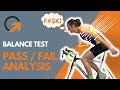 Balance test  passfail analysis  greshfit bike fitting