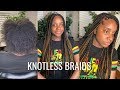 KNOTLESS BOX BRAIDS ON THICK 4C HAIR | BRAIDS BY CHI EP.1