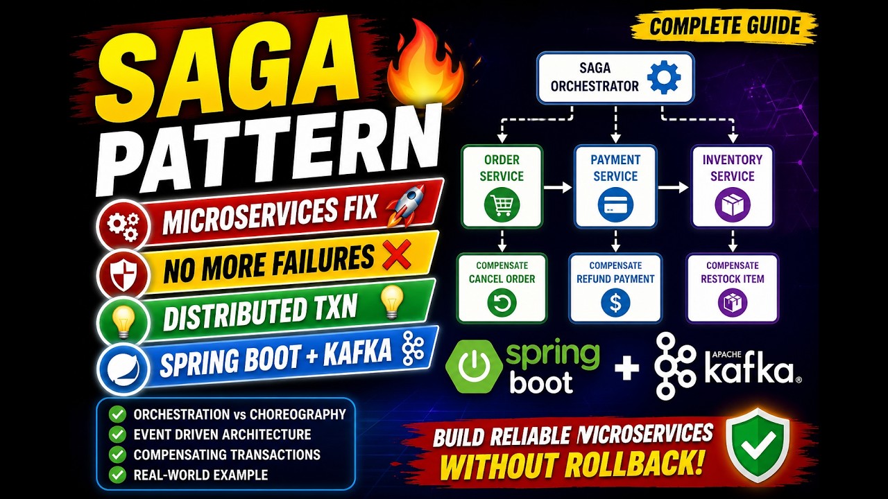 Microservices Saga Design Pattern with Spring Boot | Complete Guide ...