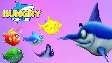 Hungry Fish 3D Evolution Walkthrough Part 11 ~ All Gameplay Levels New Update Android & iOS