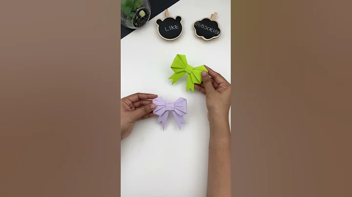 DIY Paper Bow / Satisfying Video / Bow for Gift Box / Paper Craft Ideas / #shorts #youtubeshorts