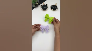 DIY Paper Bow / Satisfying Video / Bow for Gift Box / Paper Craft Ideas / #shorts #youtubeshorts