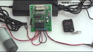 RF Remote Control Kit Controls DC Motor with Adjustable Time Delay Function