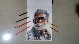 Hyper realistic colour drawing of Salman khan from Bharat