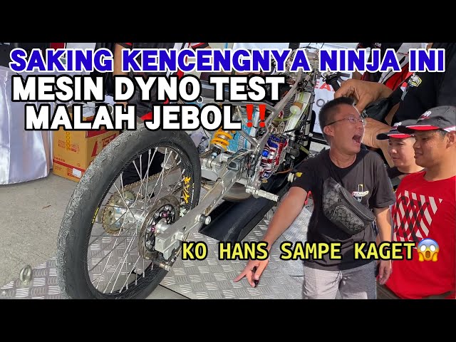Diluar Nalar‼️ Ninja Over Power Bikin Jebol Mesin Dyno Test class=