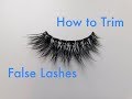 How to Trim False Lashes | Stephanie Ashcroft