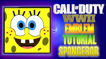 Spongebob SquarePants - Call of Duty COD WW2 WWII ( EASY ) Emblem Tutorial