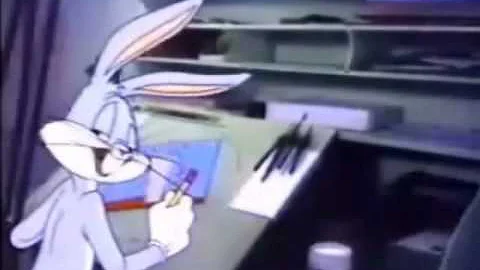 Daffy Duck-Bugs Bunny clip from Duck Amuck