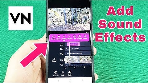 How to add sound effects on video with VN editor app