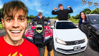 LAST ONE TO GET OUT OF THEIR VEHICLE WINS!