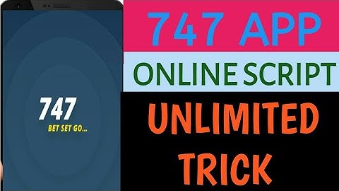 (Refer Script) 747 App Online Script | 747 App | By Konan Saifi