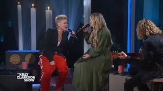 Video thumbnail of "P!NK and Kelly Clarkson Duet 'What About Us'"