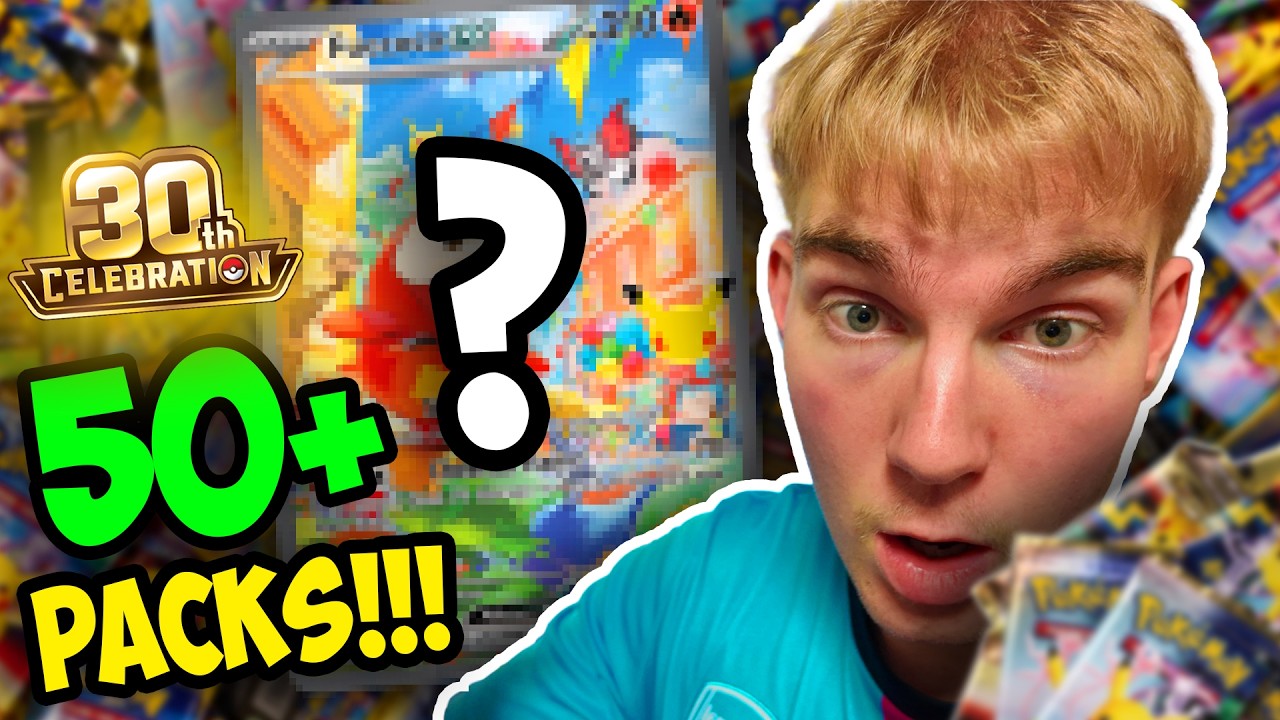I Opened Up 50+ Packs Of Pokémon 30th Celebration!!