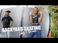 BACKYARD SKATING at LETICIA BUFONI'S | Sky & Ocean Vlogs