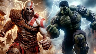 Great battle of Hulk vs Kratos : Who Would Win ?|Hero Villains