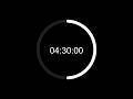 4 Hour 30 Min Study Timer | Minimalist Focus Countdown