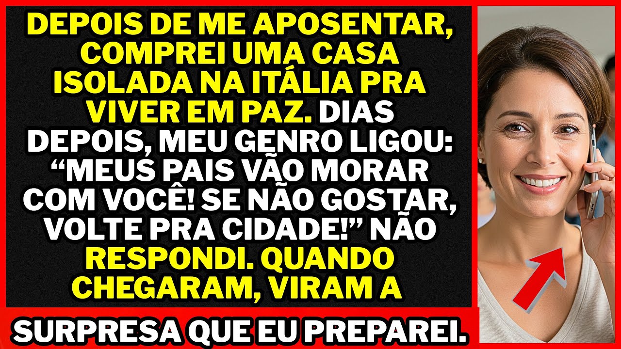 Meu genro quis LEVAR OS PAIS PRA MINHA CASA na Itália. Então deixei tudo pronto pra “surpreendê-los”